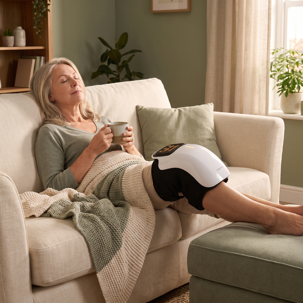 Relaxing at home mid-session with the FORTIS wrap